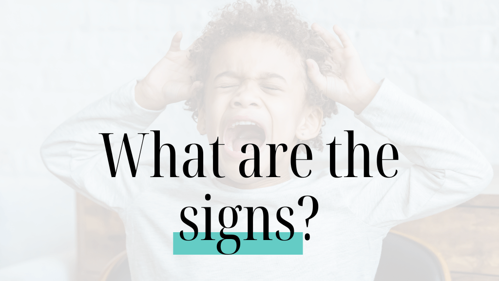 What are the signs and symptoms of anxiety in children